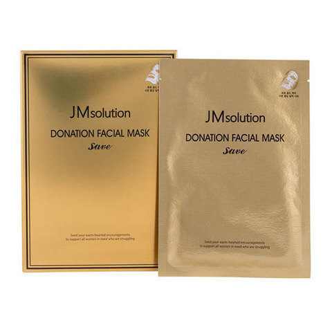 JMsolution Donation Facial Mask Save - Маска с коллоидным золотом