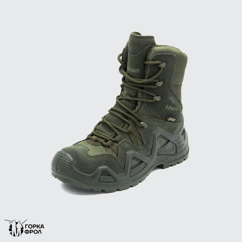 Ботинки Lowa Zephyr GTX Hi TF (реплика) олива, высокий берец