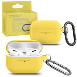 Силиконовый чехол Hang Silicon case LE с карабином для AirPods Pro (Желтый / yellow)