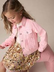 Куртка джинсовая для девочки Next E33-639, Розовый