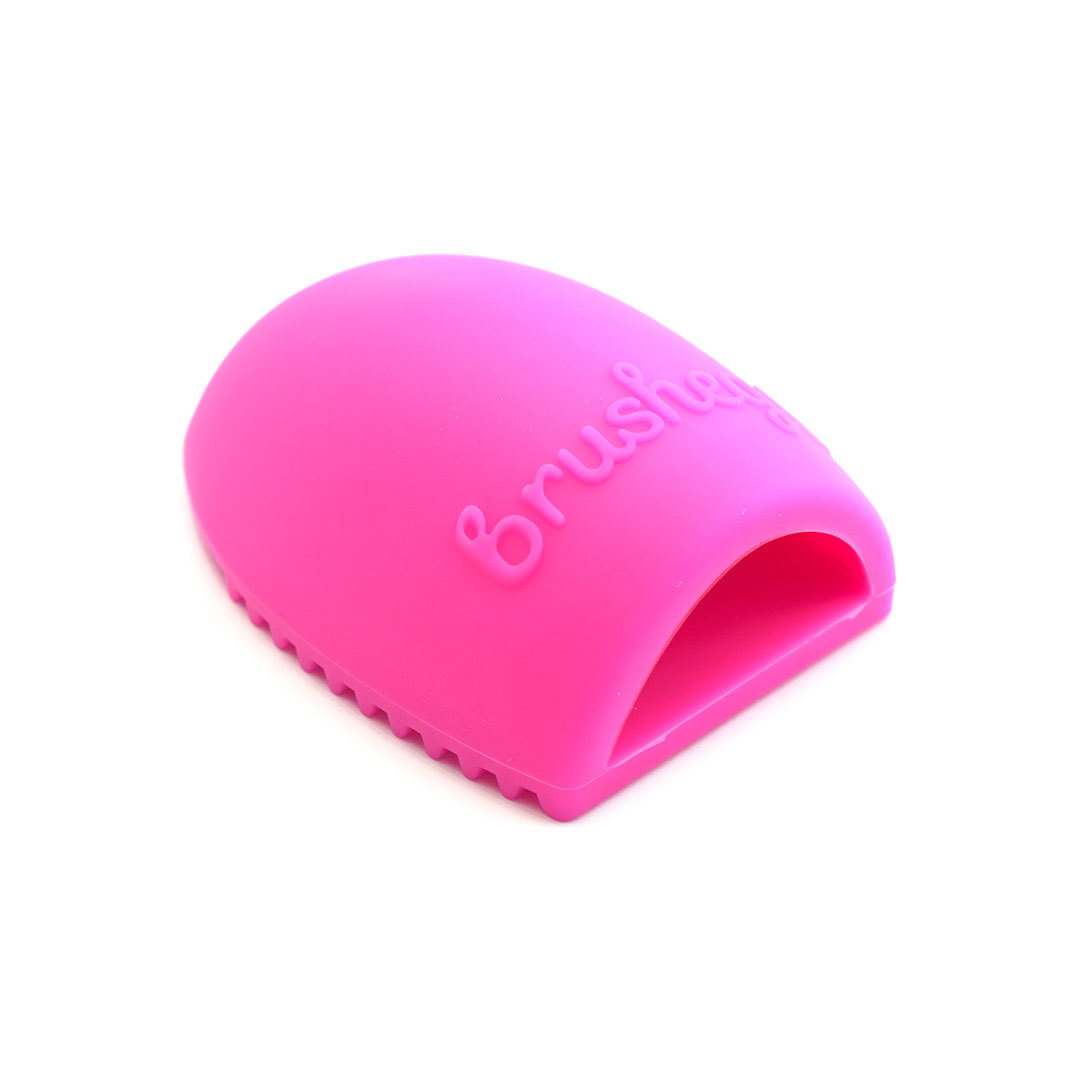 Мини-перчатка для мытья кистей Pole Brushegg розовая