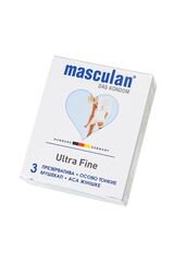 Ультратонкие презервативы Masculan Ultra 2 Fine с обильной смазкой - 3 шт. - 