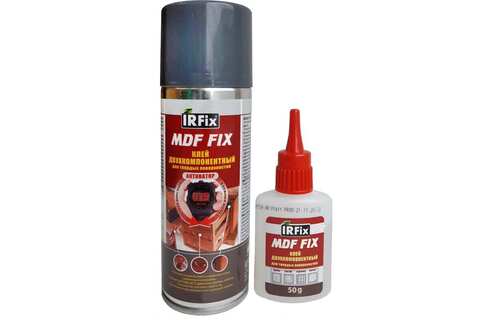 Двухкомпонентный цианакрилатный клей IRFIX MDF FIX 200 мл + 50 гр 20250
