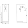 Gessi 38839#149 Gessi Emporio Accessories Дозатор для жидкого мыла настольный, сатинированное стекло, фурнитура Finox Brushed Nickell