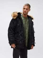 Парка Alpha Industries N-3B Regular Fit Black (Черная)