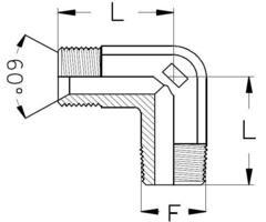 Соединение P90 BSP 1" BSP 1"