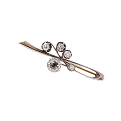 Брошь с бриллиантами 19го века