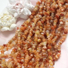 Сердолик крошка, 5-15 мм, нить 75 см, К127
