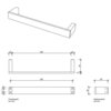 Decor Walther 0650700 Decor Walther CONTRACT CT HTE45 Полотенцедержатель 450 мм., цвет хром