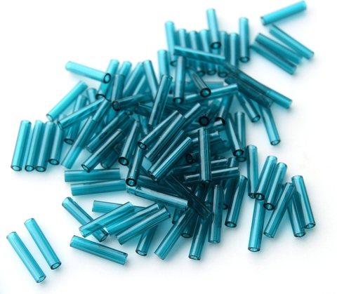 Стеклярус Тохо 9 мм 0007BD морская волна