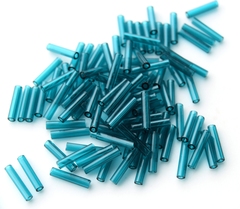 Стеклярус Тохо 9 мм 0007BD морская волна