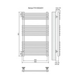 Полотенцесушитель электрический Terminus Ватра П18 500x931, ТЭН HT-1 300W, левый/правый