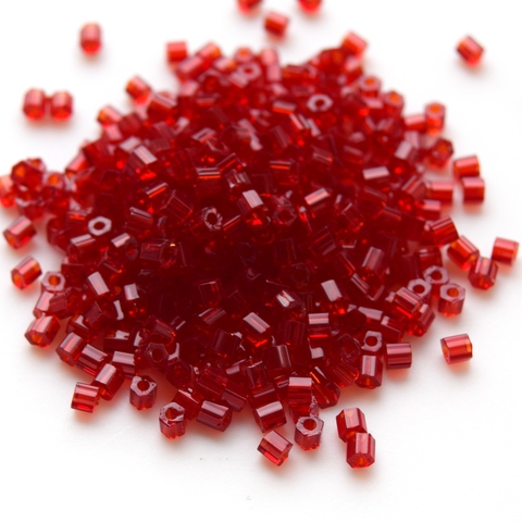 Бисер Тохо Hexagon 11/0 0005D бордовый