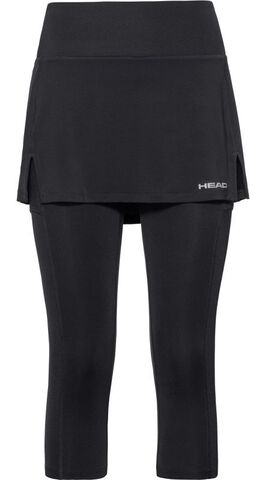 Юбка-капри женские  Head Club 3/4 Tights Skort - black