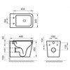 Унитаз подвесной безободковый BelBagno ARDENTE-R BB520CHR