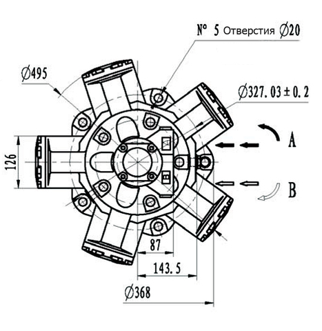 Гидромотор IMB 100-1600