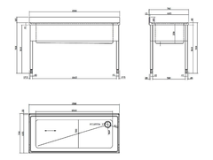 Стол для грязной посуды Dihr котломоечный