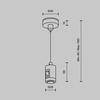 Комплектующие для трековой системы Maytoni Accessories for tracks flarity TRA157SW-S1-B