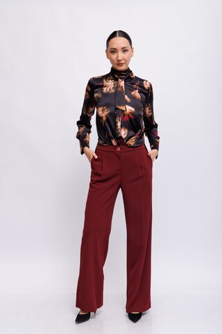 Marc Cain Блуза шелковая с цветочным рисунком