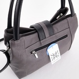 Сумка Саломея 333 мульти итальянский серо-черный