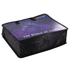 
          Папка с ручками 1 отделение, А4 265х335х120мм, Alingar, пластик, ручки тесьма, дизайн с двух сторон, молния сверху, "The world"