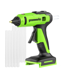 Пистолет клеевой Greenworks G24GLG 24V аккумуляторный, без АКБ и ЗУ