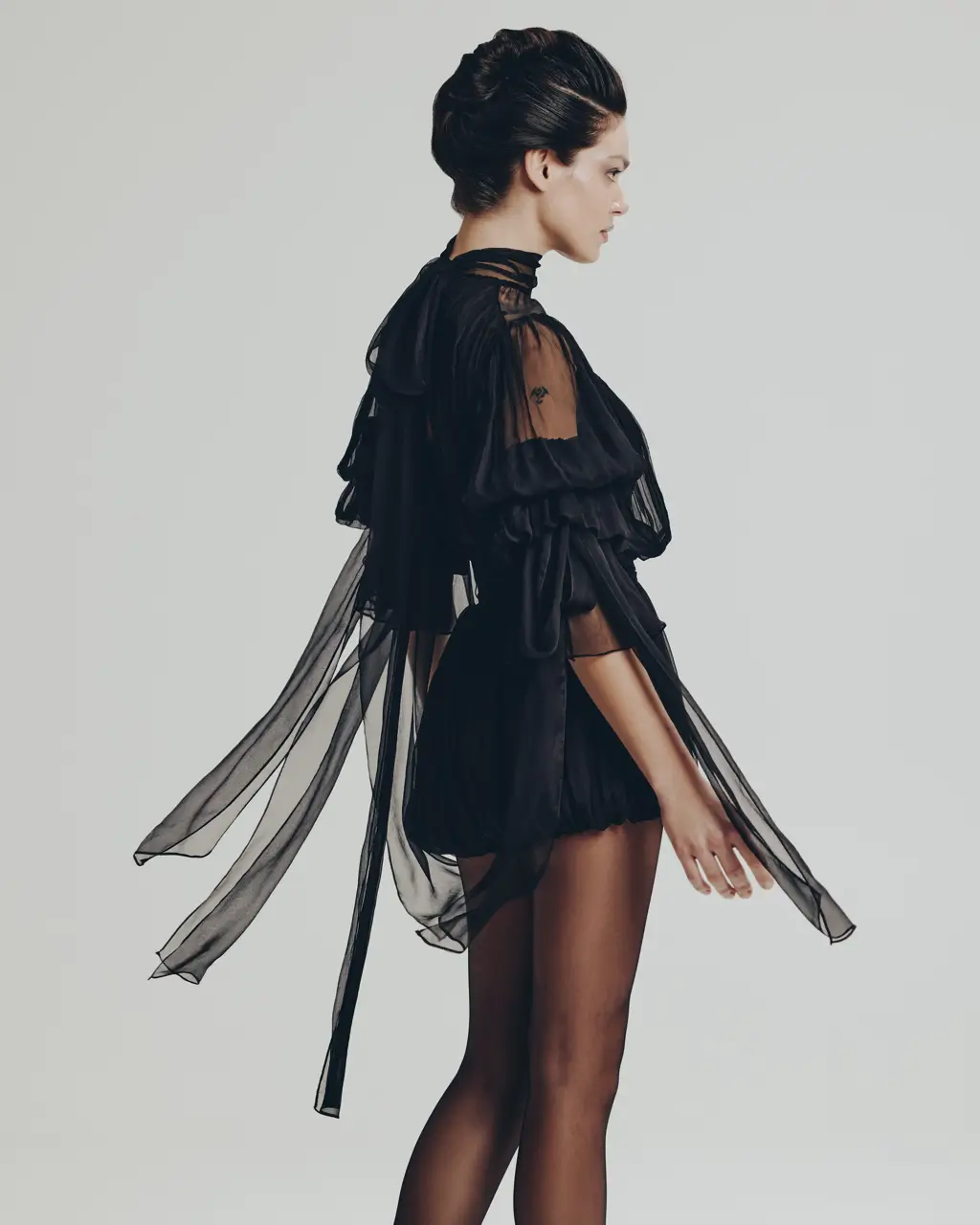 Комбинезон ночная вуаль, Черный