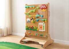 STEM Трек с мячом (кинетический) и строительные блоки, набор из 359 деталей