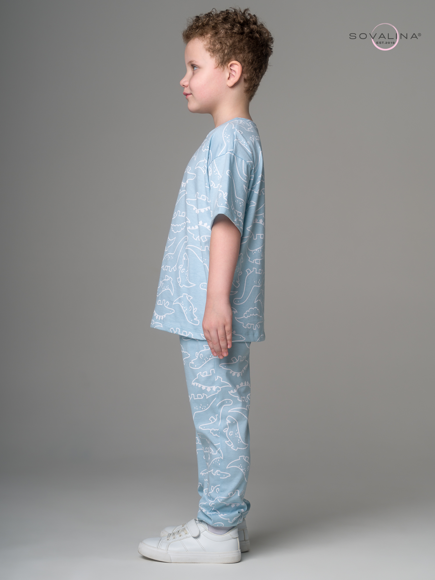 Костюм Daily men белые динозавры