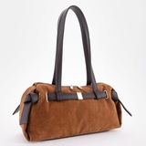 Сумка Саломея 2032 эко-замша миндаль