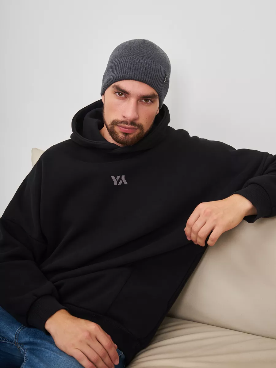 Шапка бини зимняя весенняя с флисом