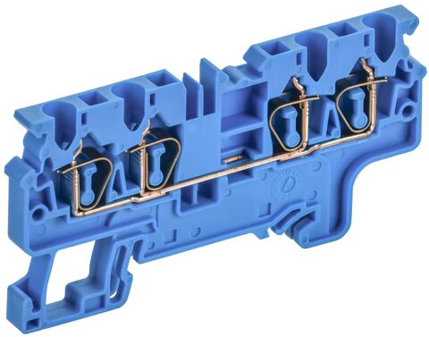 ARMAFIX Клемма пруж. CX2.5-4 BU 2,5мм2 4-конт. синяя IEK