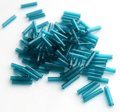 Стеклярус Тохо 9 мм 0007BD морская волна