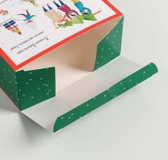 Коробка складная одиночная Прямоугольник «Новый год», 23*16*7,5 см, 1 шт.