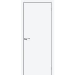 Купить Межкомнатная дверь ПЭТ Браво-0.П White Silk глухая