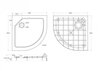 Cezares TRAY-SMC-R-90-550-150-W Душевой поддон из стеклокомпозита (SMC)