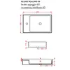 SCL003 05 00 Artceram SCALINO Раковина накладная 38х60 см, с 1 отв под смеситель, без слив перелива, цвет белый матовый (СНЯТО С ПР-ВА)