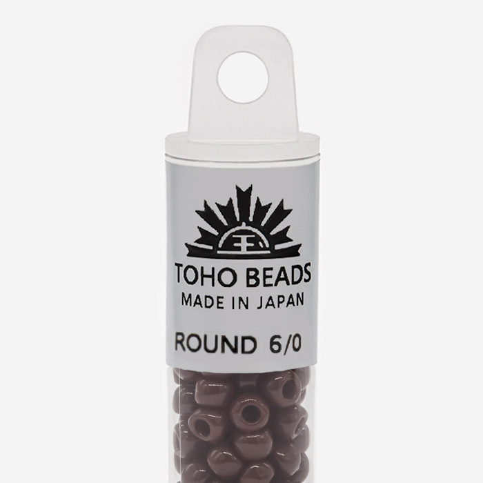 Японский бисер TOHO Round 6/0 (№46), непрозрачный глянцевый