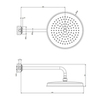 Gessi Venti20 65149#149 Верхний душ Ø32.8см., с настенным держателем 38.9см., цвет: Finox Brushed Nickel