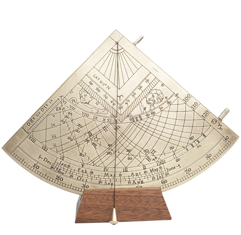 Квадрант Гюнтера Hemisferium Gunter's Quadrant бронза