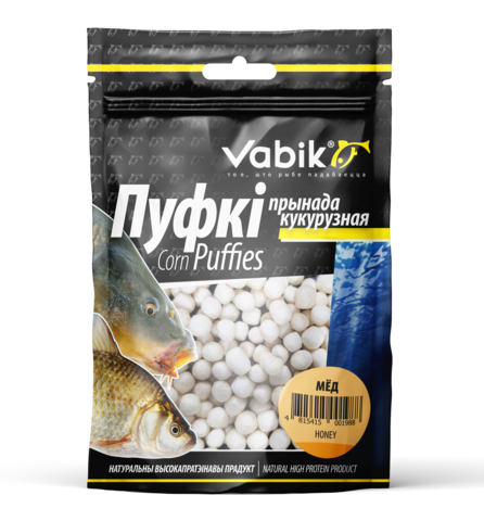 Приманка Vabik CORN PUFFIES Мед ( продажа от 5 шт ) 4 мм