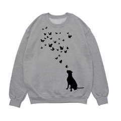 Свитшот "Боксер и бабочки"