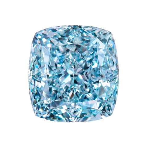 Бриллиант Fancy Light Blue VVS2 Антик 0,44 карата 4,8 х 4,5 мм