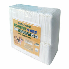 HOMEPET VET пеленки для животных впитывающие гелевые 60 шт 60 см х 90 см