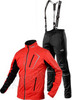 Утеплённый лыжный костюм 905 Victory Code Dynamic Red A3 с лямками мужской