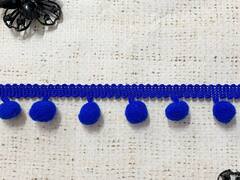 Тесьма/бахрома с помпонами, ш. 2,5 см