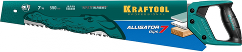 15210	Ножовка для гипса ″Alligator GIPS 7″, 550 мм, 7 TPI специальный зуб, KRAFTOOL