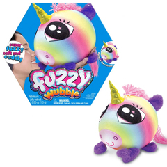 Игрушка Fuzzy Wubble Надувной пушистый Единорог, радужный 28 см