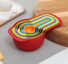 Набор мерных ложек Доляна «Креатив», 6 шт: 250 мл,125 мл, 85 мл, 60 мл,15 мл,7,5 мл, цвет МИКС