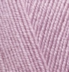 ALIZE "LANAGOLD FINE", 49% Шерсть, 51% Акрил, 100 гр, 390 м, 505 пепельно-сиреневый